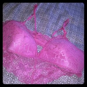 Sexy pink bra